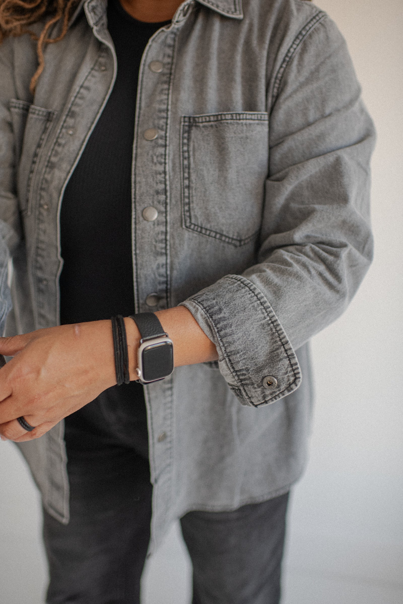 Heritage Denim Shacket Black Wash  | Womens