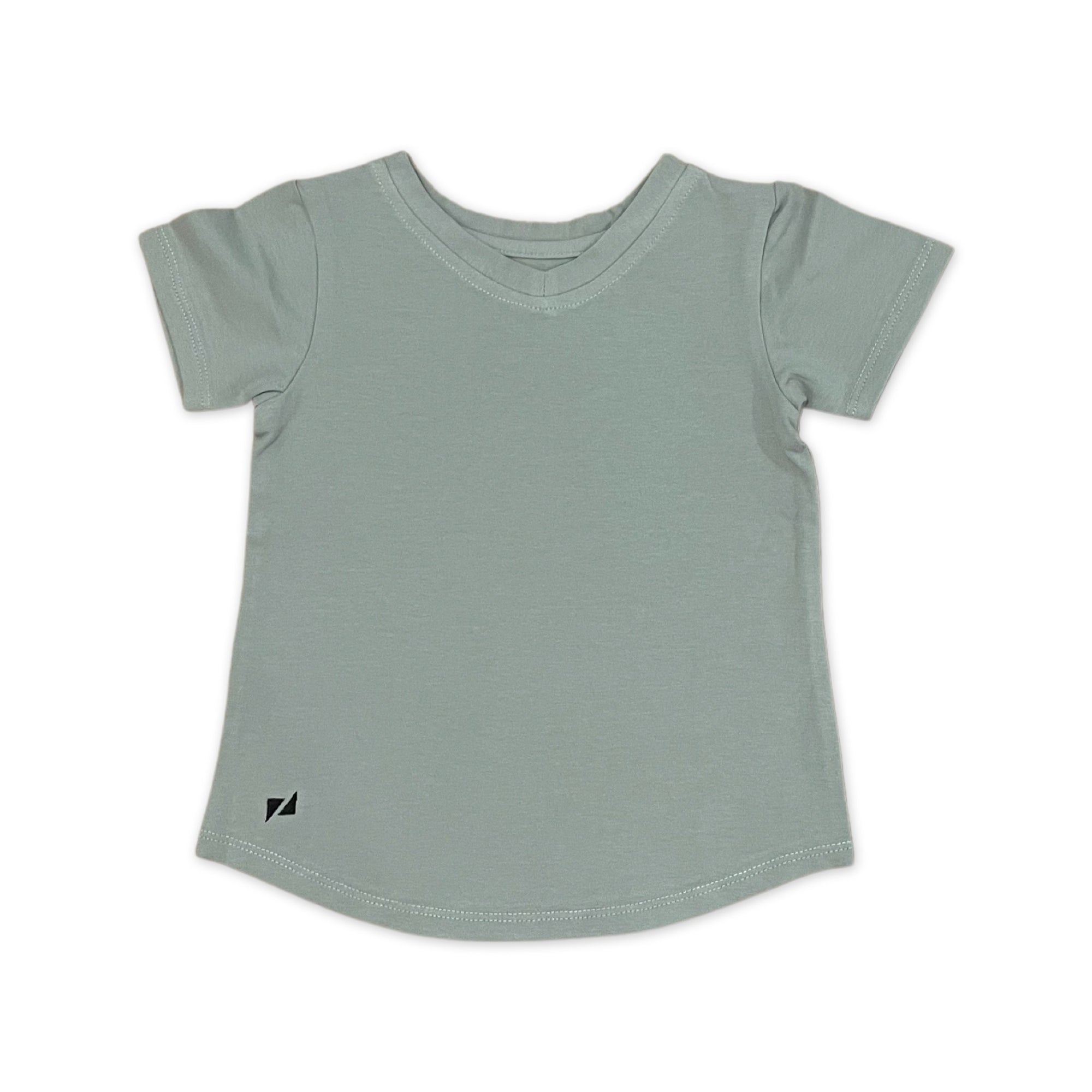 V-Neck Signature Tee | Pale Green