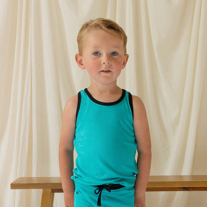 Blazies Tank - Neon Teal