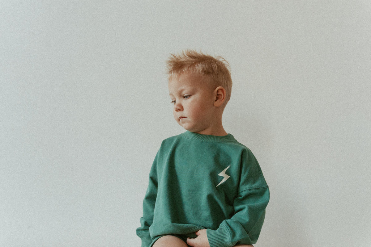 Legacy Crewneck | Bolt on Jade