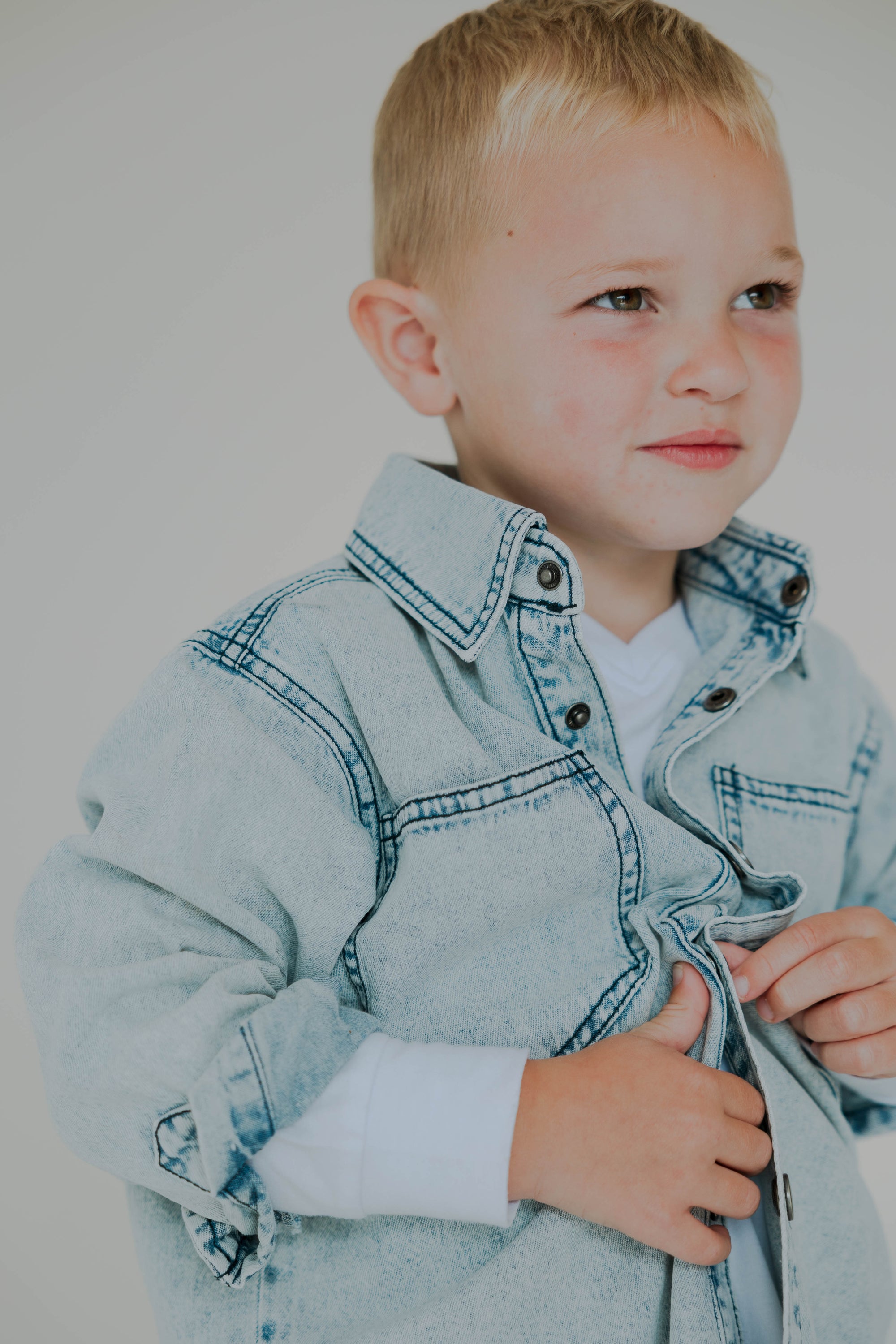 Heritage Denim Shacket | Kids