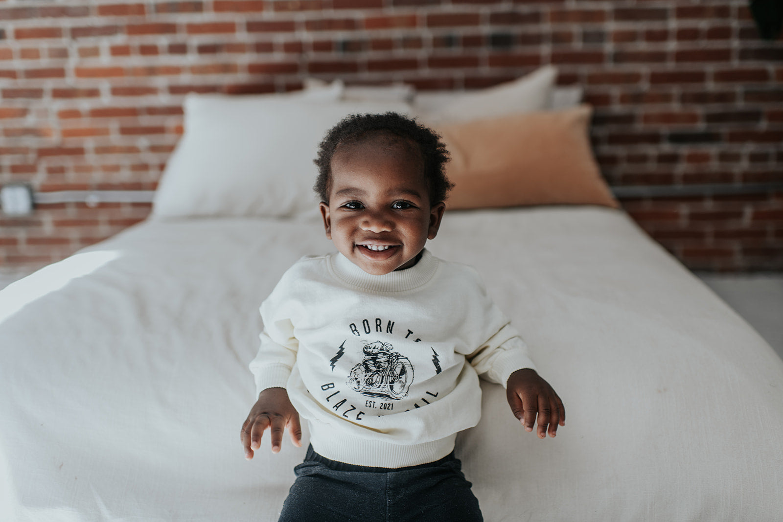 Legacy Sweatshirt | Motorcycle on Antique White