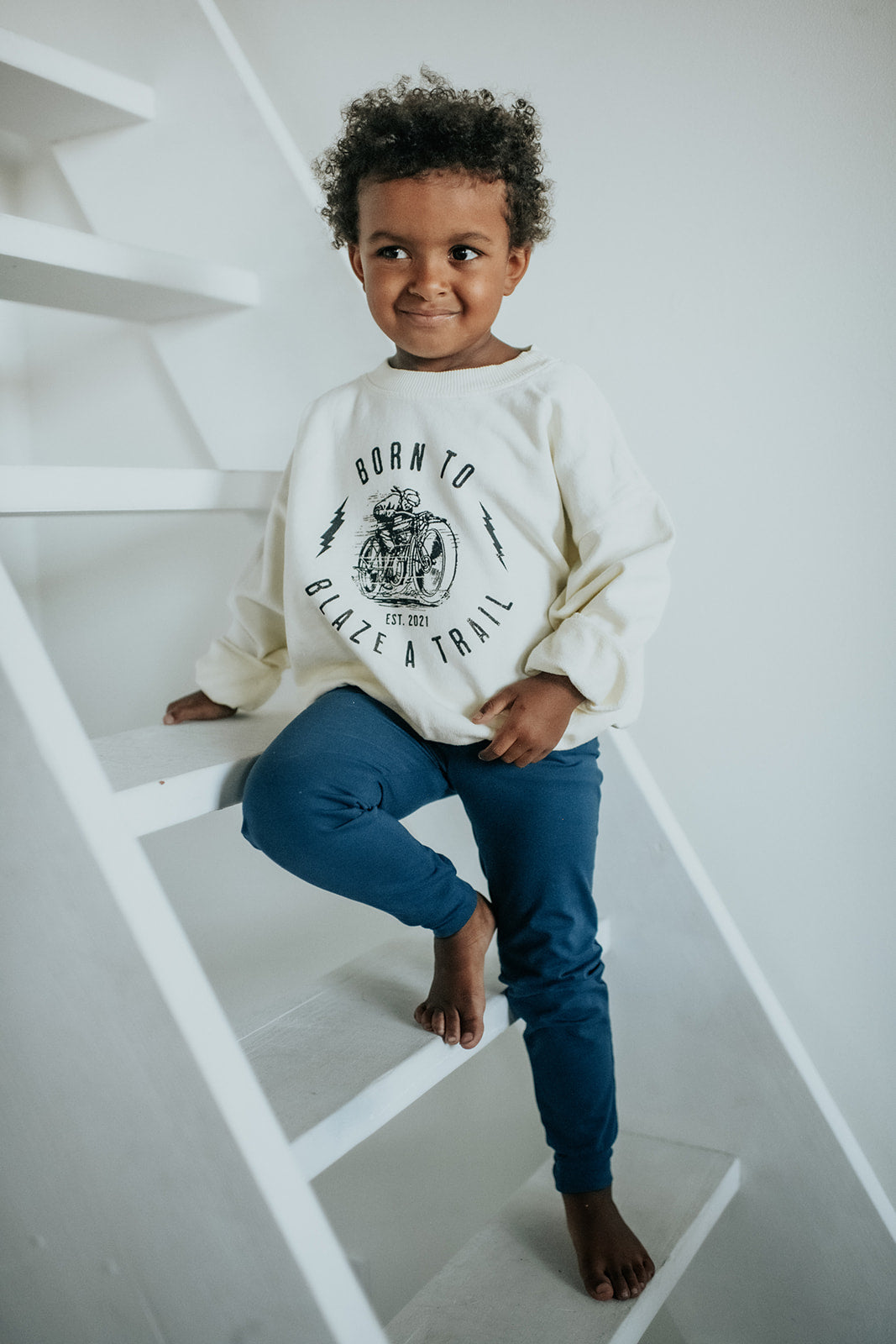 Legacy Sweatshirt | Motorcycle on Antique White