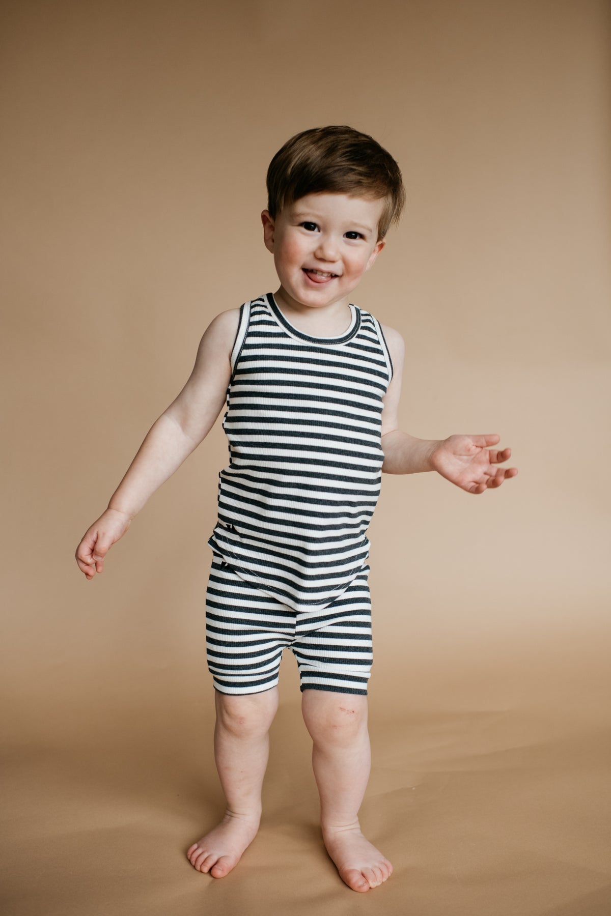 Blazies Shorts - Charcoal Stripe