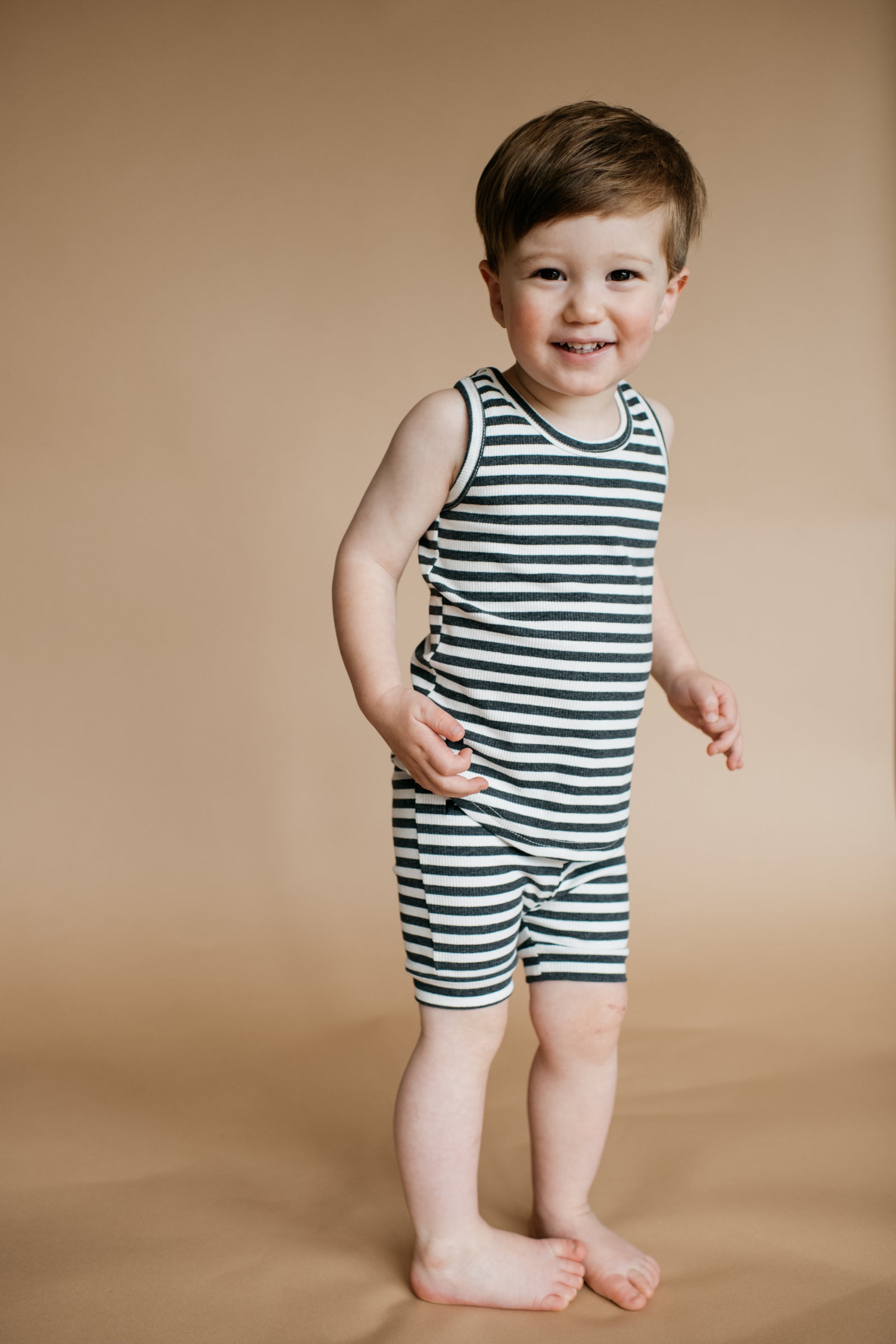 Blazies Tank - Charcoal Stripe