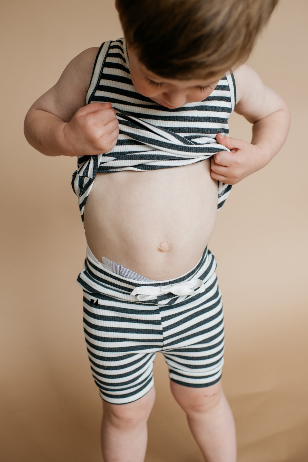 Blazies Shorts - Charcoal Stripe