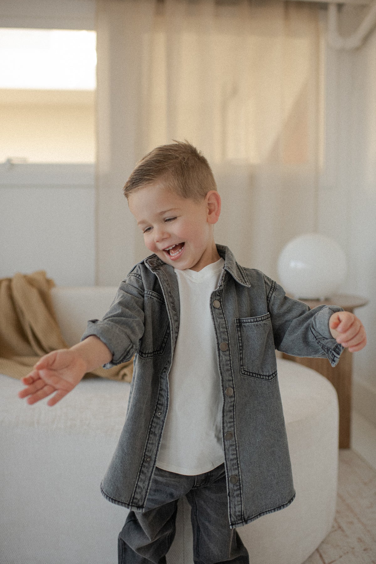 Heritage Denim Shacket Black Wash | Kids