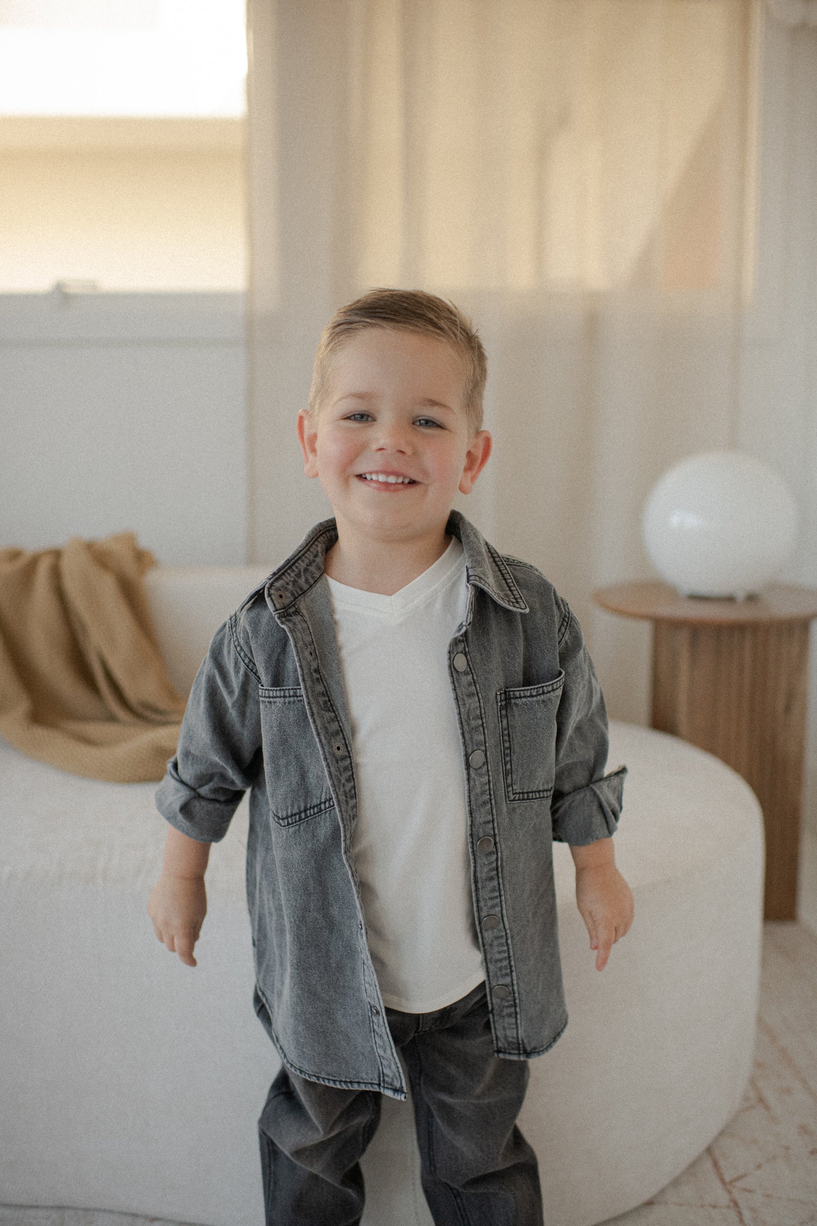 Heritage Denim Shacket Black Wash | Kids