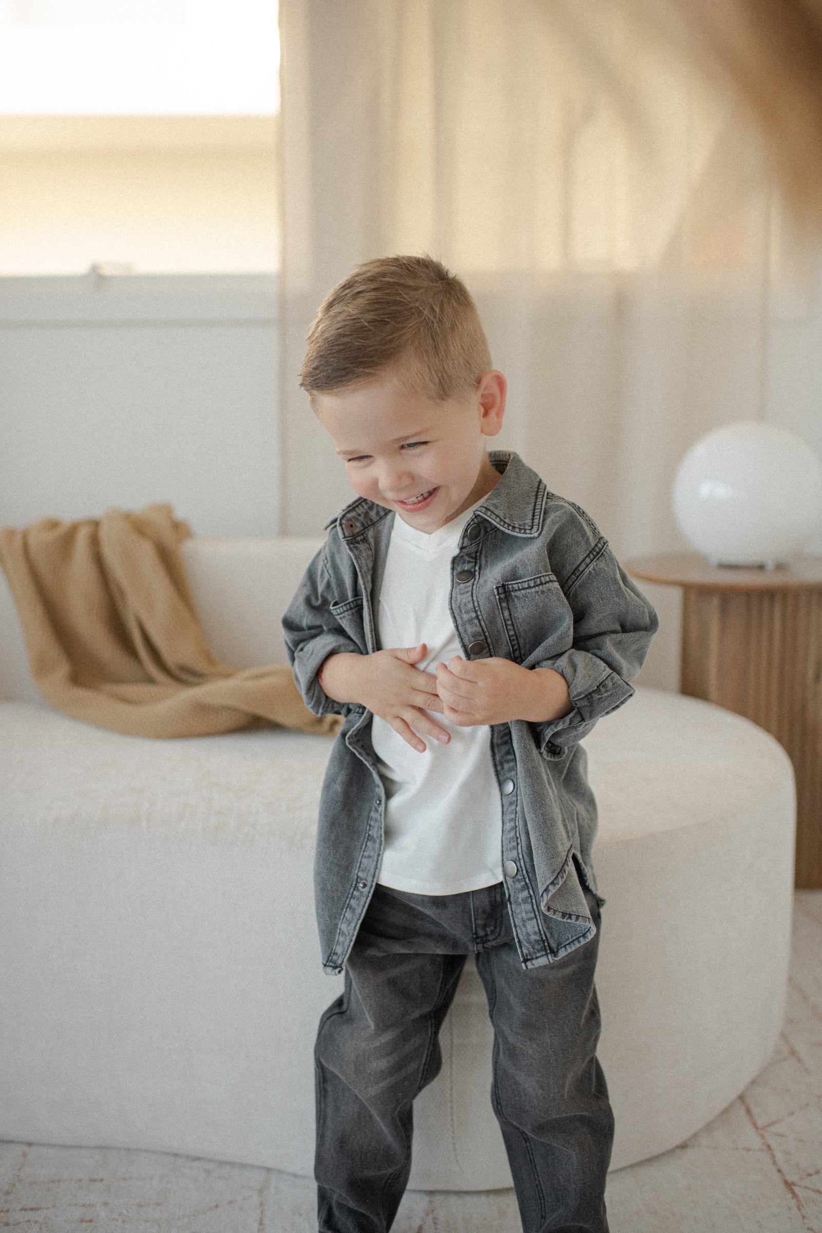 Heritage Denim Shacket Black Wash | Kids