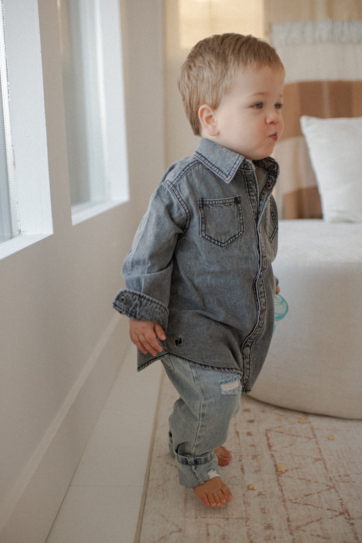 Heritage Denim Shacket Black Wash | Kids
