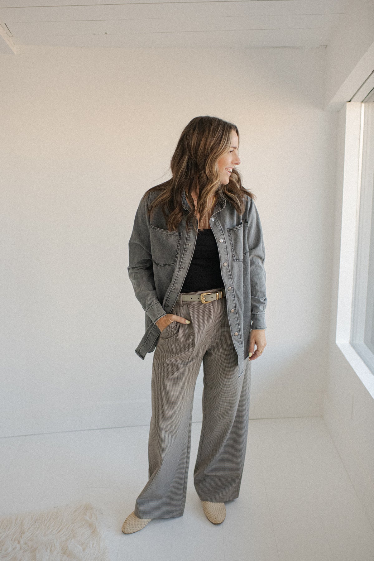 Heritage Denim Shacket Black Wash  | Womens