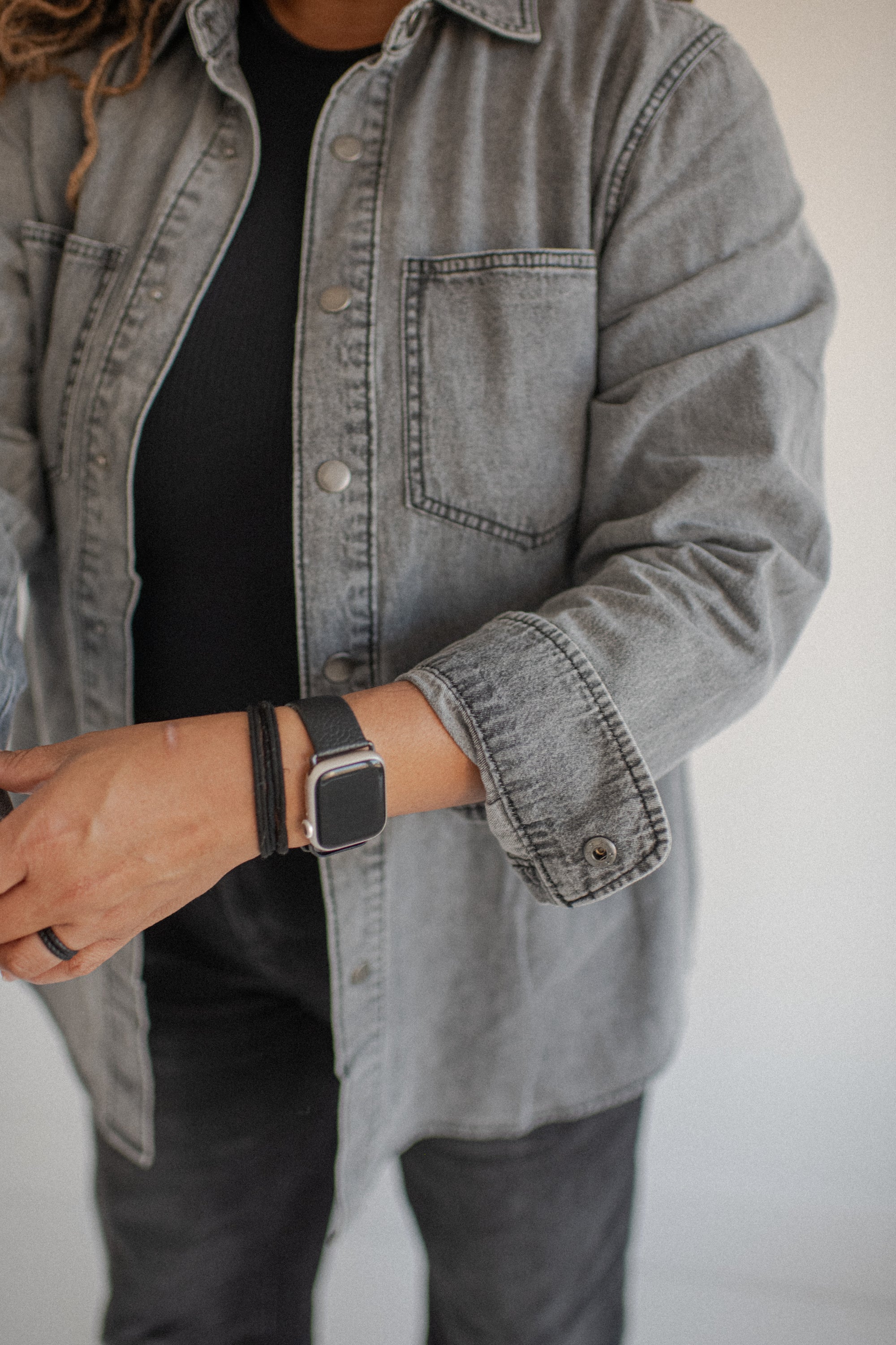 Heritage Denim Shacket Black Wash  | Womens