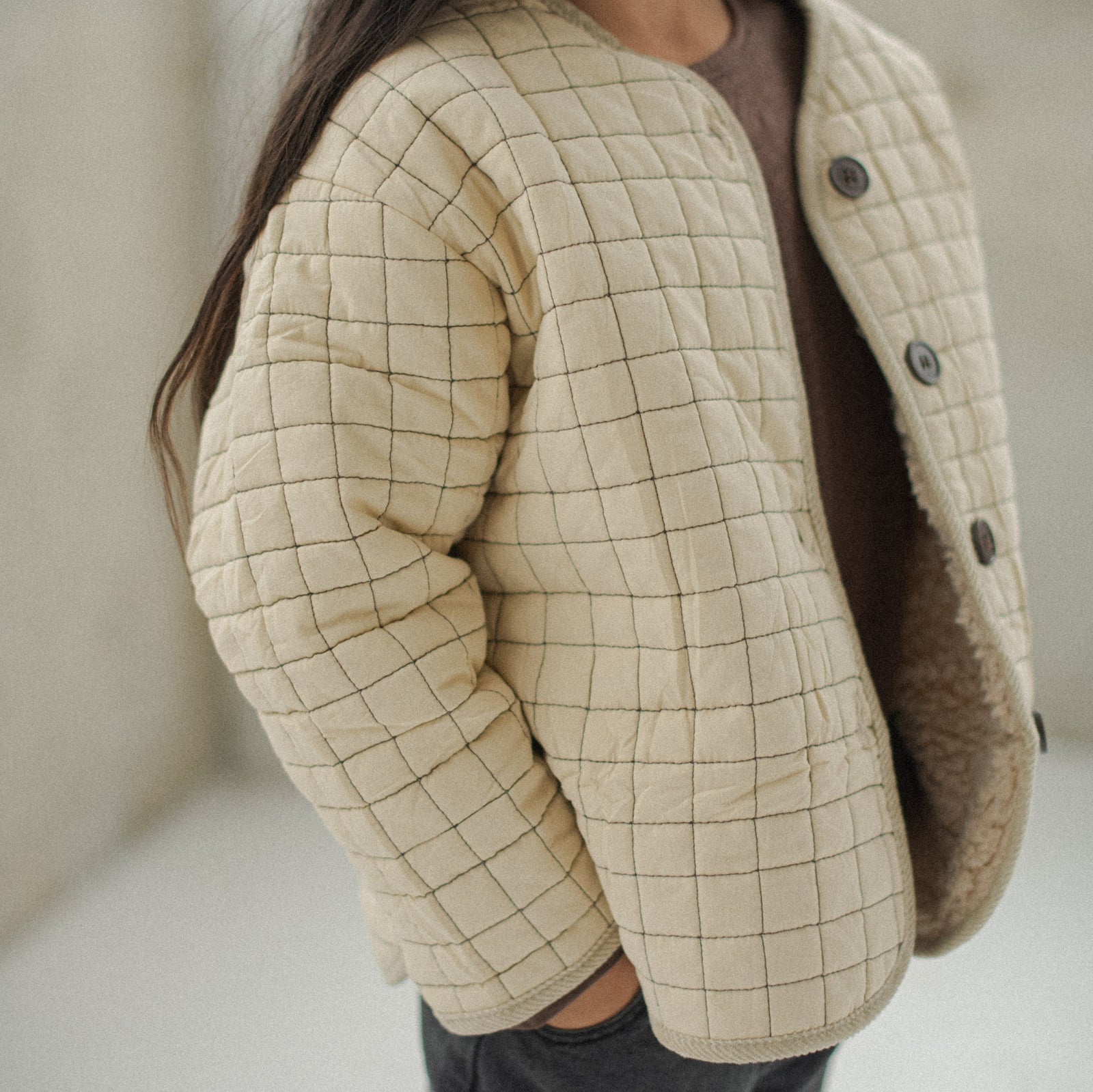 Quilted Coat | Vanilla