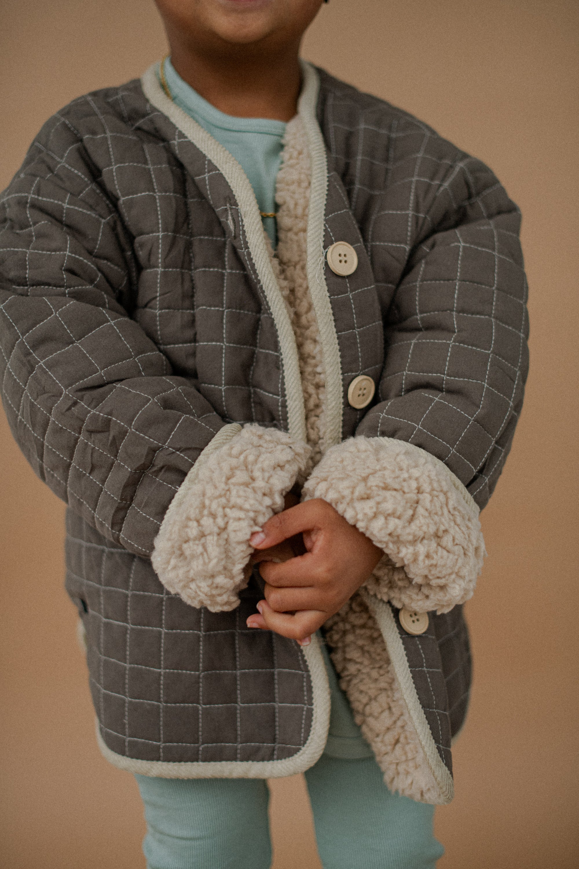 Quilted Coat | Chocolate