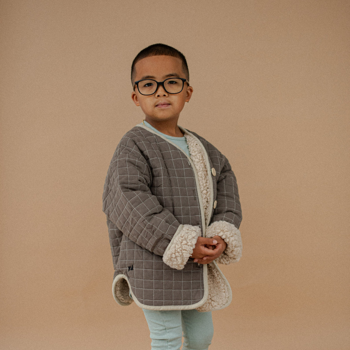 Quilted Coat | Chocolate