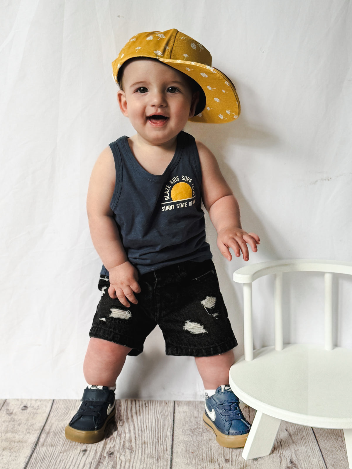 Heritage Hem Shorts | Black  Denim