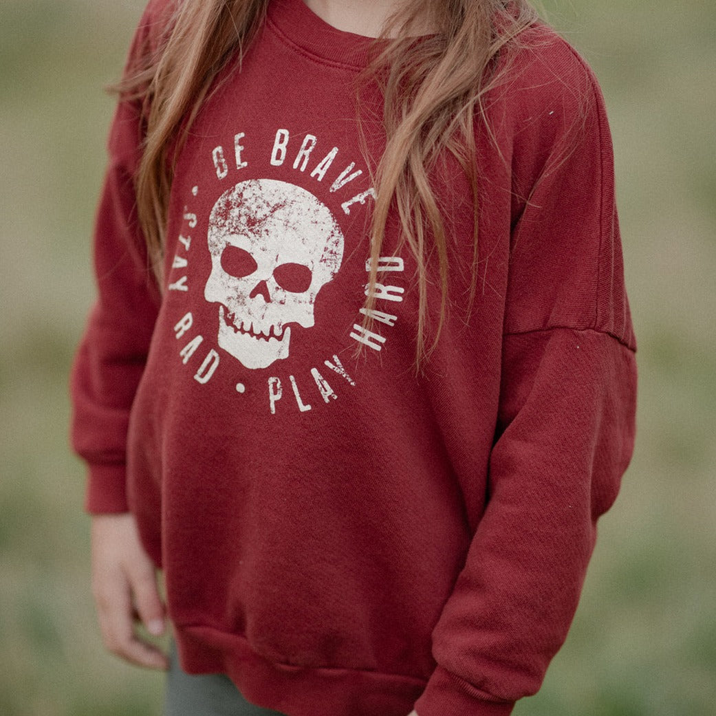 Legacy Sweatshirt SOFT | Stay Rad on Hemp Red