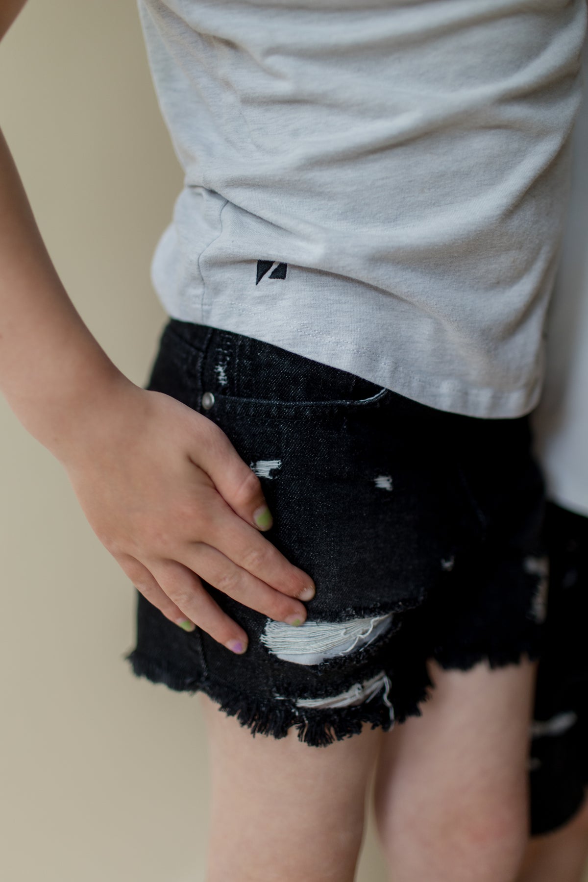 Heritage Classic Cut Off Shorts | Black Denim