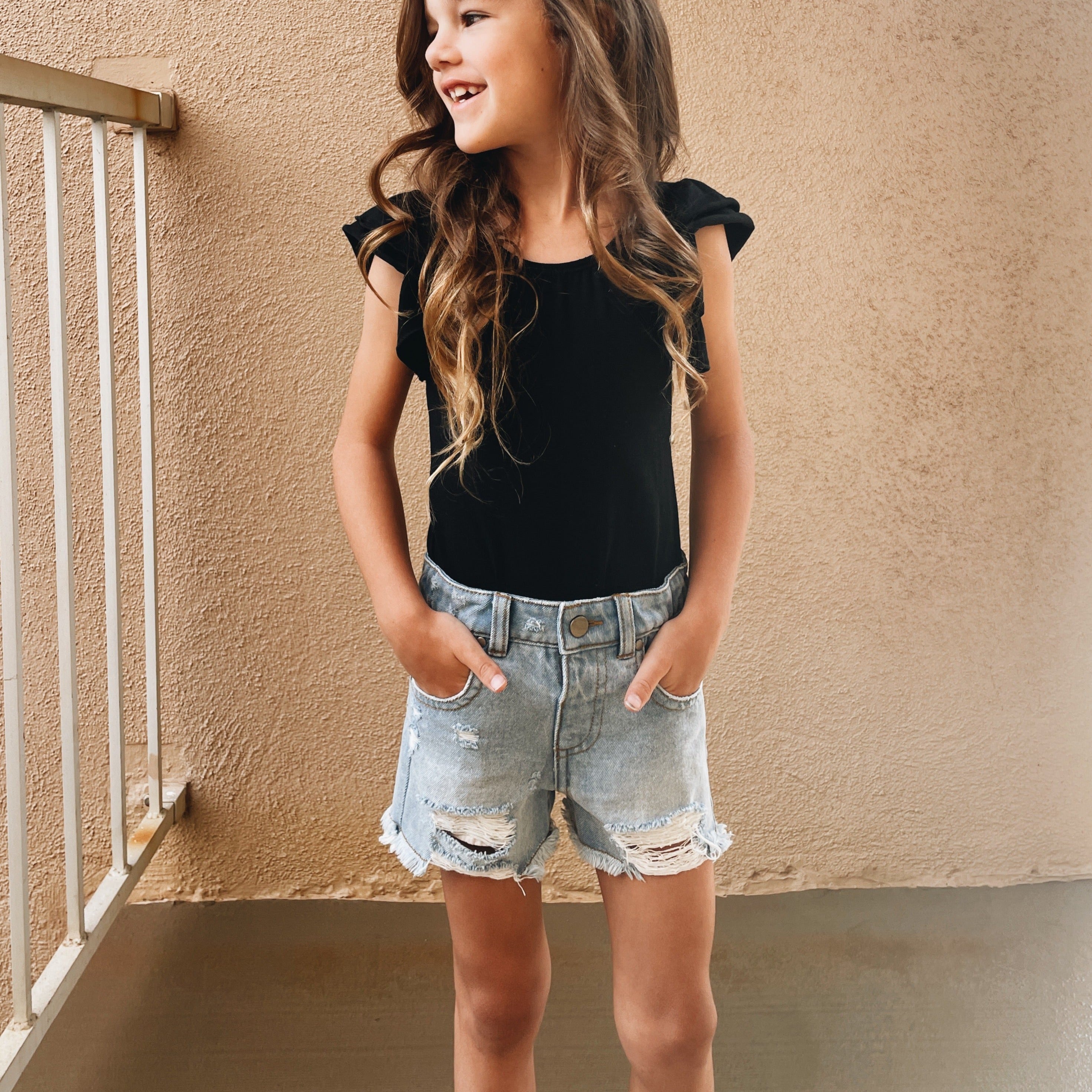 Heritage Classic Cut Off Shorts | Heritage Denim - Blaze Kids Wear