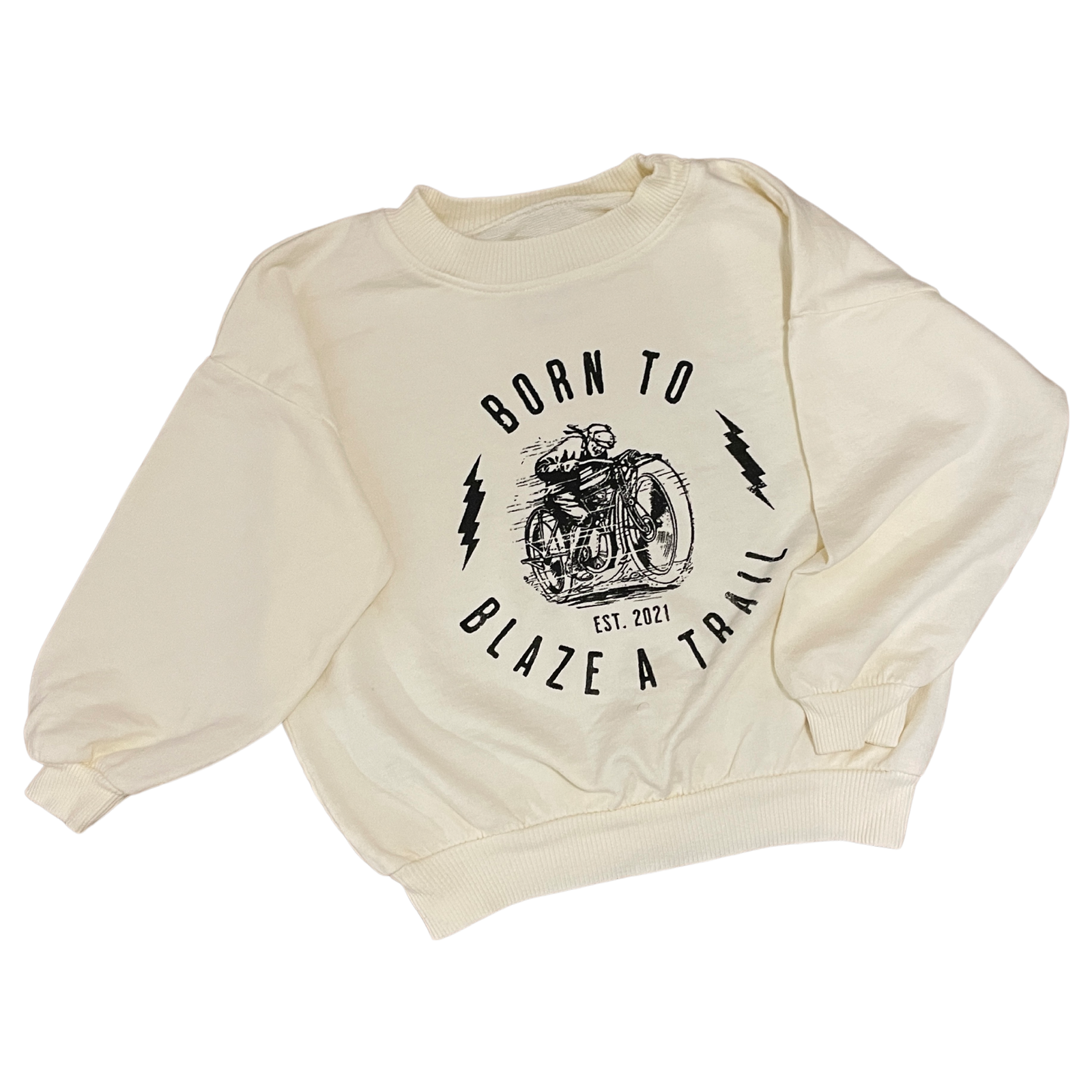 Legacy Sweatshirt | Motorcycle on Antique White